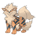 An image of the Pokemon Arcanine #59 in the Pokedex