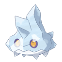 An image of the Pokemon Bergmite #712 in the Pokedex