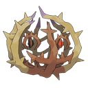An image of the Pokemon Brambleghast #947 in the Pokedex