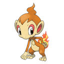 An image of the Pokemon Chimchar #390 in the Pokedex