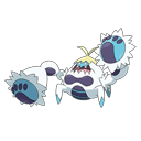 An image of the Pokemon Crabominable #740 in the Pokedex