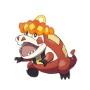 An image of the Pokemon Crocalor #910 in the Pokedex