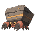 An image of the Pokemon Crustle #558 in the Pokedex