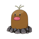 An image of the Pokemon Diglett Alolan Form #50 in the Pokedex