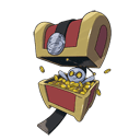 An image of the Pokemon Gimmighoul Chest Form #999 in the Pokedex