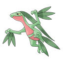 An image of the Pokemon Grovyle #253 in the Pokedex