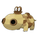 An image of the Pokemon Hippopotas #449 in the Pokedex