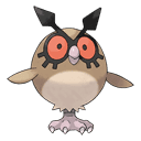 An image of the Pokemon Hoothoot #163 in the Pokedex