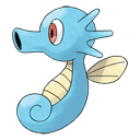 An image of the Pokemon Horsea #116 in the Pokedex
