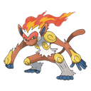 An image of the Pokemon Infernape #392 in the Pokedex