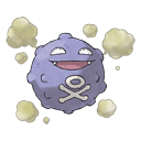An image of the Pokemon Koffing #109 in the Pokedex