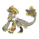 An image of the Pokemon Kommo-o #784 in the Pokedex