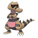 An image of the Pokemon Krokorok #552 in the Pokedex