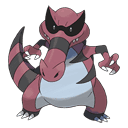 An image of the Pokemon Krookodile #553 in the Pokedex
