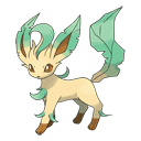 An image of the Pokemon Leafeon #470 in the Pokedex