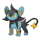 An image of the Pokemon Luxio #404 in the Pokedex