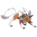 An image of the Pokemon Lycanroc Dusk Form #745 in the Pokedex