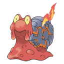 An image of the Pokemon Magcargo #219 in the Pokedex