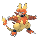 An image of the Pokemon Magmar #126 in the Pokedex