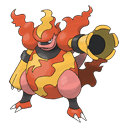 An image of the Pokemon Magmortar #467 in the Pokedex