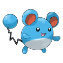 An image of the Pokemon Marill #183 in the Pokedex