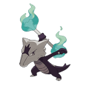An image of the Pokemon Marowak Alolan Form #105 in the Pokedex
