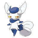 An image of the Pokemon Meowstic Female #678 in the Pokedex