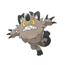 An image of the Pokemon Meowth Galarian Form #52 in the Pokedex