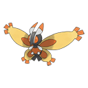 An image of the Pokemon Mothim #414 in the Pokedex