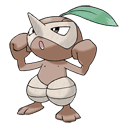 An image of the Pokemon Nuzleaf #274 in the Pokedex