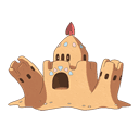 An image of the Pokemon Palossand #770 in the Pokedex