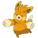 An image of the Pokemon Pawmot #923 in the Pokedex