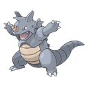 An image of the Pokemon Rhydon #112 in the Pokedex