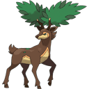An image of the Pokemon Sawsbuck Summer Form #586 in the Pokedex