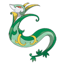 An image of the Pokemon Serperior #497 in the Pokedex