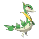 An image of the Pokemon Servine #496 in the Pokedex
