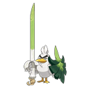An image of the Pokemon Sirfetch'd #865 in the Pokedex