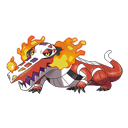 An image of the Pokemon Skeledirge #911 in the Pokedex