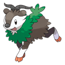 An image of the Pokemon Skiddo #672 in the Pokedex