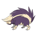 An image of the Pokemon Skuntank #435 in the Pokedex