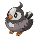 An image of the Pokemon Starly #396 in the Pokedex