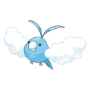 An image of the Pokemon Swablu #333 in the Pokedex