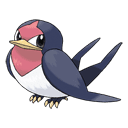 An image of the Pokemon Taillow #276 in the Pokedex