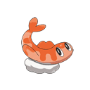 An image of the Pokemon Tatsugiri Curly Form #978 in the Pokedex
