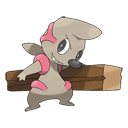 An image of the Pokemon Timburr #532 in the Pokedex