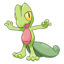 An image of the Pokemon Treecko #252 in the Pokedex