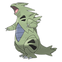 An image of the Pokemon Tyranitar #248 in the Pokedex