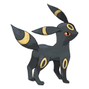 An image of the Pokemon Umbreon #197 in the Pokedex
