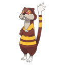 An image of the Pokemon Watchog #505 in the Pokedex