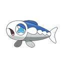 An image of the Pokemon Wishiwashi Solo Form #746 in the Pokedex